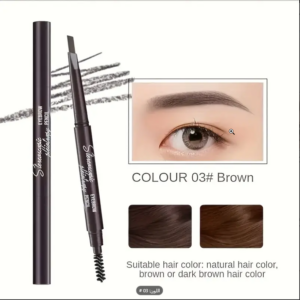 أقلام تحديد الحواجب ذات الطرفين مع نصائح مثلثة، قلم تحديد الحواجب السهل، مقاوم للماء، غير قابل للتلطخ، طويل الأمد، مطابق للون الشعر الطبيعي، أداة مكياج جمالية 1 أقلام تحديد الحواجب ذات الطرفين مع نصائح مثلثة، قلم تحديد الحواجب السهل، مقاوم للماء، غير قابل للتلطخ، طويل الأمد، مطابق للون الشعر الطبيعي، أداة مكياج جمالية