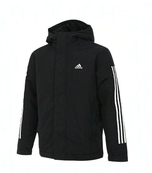 Adidas 2024 جاكيت رياضي محشو بقلنسوة من أديداس للرجال 3S HOODED JKT IX8884