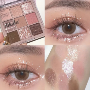 مجموعة ظلال عيون مكونة من 9 ألوان بتأثير مخملي مطفي ولامع بألوان بنية وتارو وشاي الحليب ووردي فاتح وأرجواني، مقاومة للماء وتدوم طويلاً 4 مجموعة ظلال عيون مكونة من 9 ألوان بتأثير مخملي مطفي ولامع بألوان بنية وتارو وشاي الحليب ووردي فاتح وأرجواني، مقاومة للماء وتدوم طويلاً