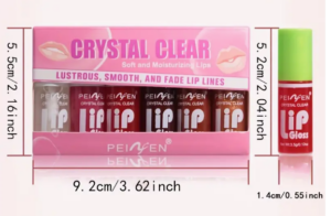 علبة من مجموعة ملمع شفاه بـ6 ألوان، طويلة الأمد، رقيقة ومرطبة، هدية لمهرجان الخريف وموسم العطلات 1 333