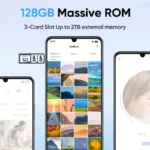 هاتف Realme Note 50 4G - رفيع للغاية، شاشة 90 هرتز، كاميرا 13 ميجابكسل بتقنية AI، تخزين 128 جيجابايت، بطارية 4890 مللي أمبير، مستشعر بصمات الأصابع، شحن USB-C، دعم لاسلكي [للجوال فقط]