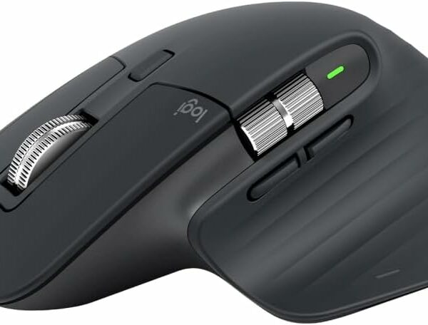 Logitech MX Master 3S - Wireless Performance Mouse with Ultra-fast Scrolling, Ergo, 8K DPI, Track on Glass, Quiet Clicks, USB-C, Bluetooth, Windows, Linux, Chrome - Graphite