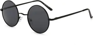 نظارة شمسية مستقطبة للرجال والنساء من جوكسيجو بحماية من الاشعة فوق البنفسجية 400 - اطار معدني كلاسيكي دائري ريترو 1 نظارة شمسية مستقطبة للرجال والنساء من جوكسيجو بحماية من الاشعة فوق البنفسجية 400 - اطار معدني كلاسيكي دائري ريترو