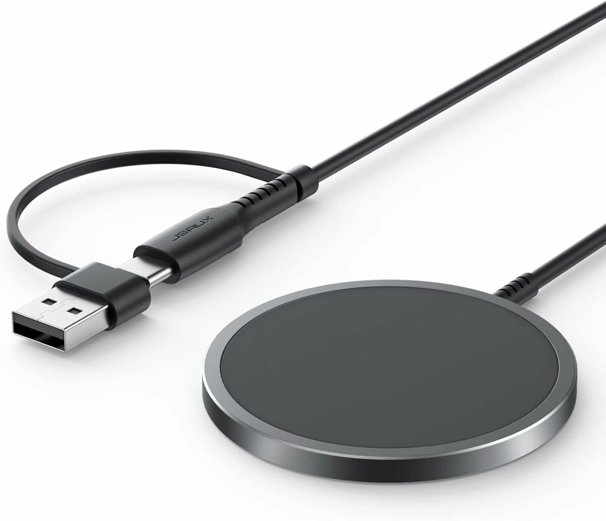 JSAUX Magnetic Wireless Charger Compatible with Mag-Safe Charger