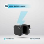 Powerology Ultra Compact 100W Triple PD GaN Charger