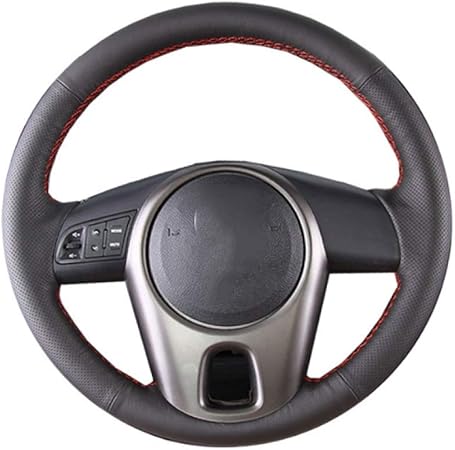 HIOLNHG Artificial Leather car steering wheel