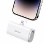Anker Power Bank, 621 Power Bank with Built-In Lightning Connector, 5,000mAh MFi Certified 12W Portable Charger,