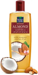 زيت اللوز من باراشوت ادفانسد يعزز اللمعان والنعومة، مزيج من زيت جوز الهند، 200 مل، بني