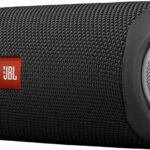 مكبر صوت JBL Flip 5 محمول بتقنية البلوتوث مع بطارية قابلة لإعادة الشحن، مقاوم للماء، متوافق مع PartyBoost، أسود منتصف الليل - JBL Flip 5 Portable Bluetooth Speaker with Rechargeable Battery, waterproof, PartyBoost compatible, midnight black