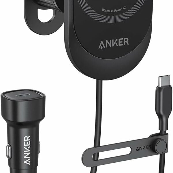 Anker MagSafe Wireless Car Charger Compatible, MagGo Fast 15W Car