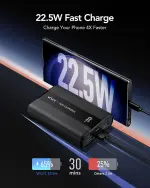 VRURC Power Bank 20000mAh USB C 22.5W