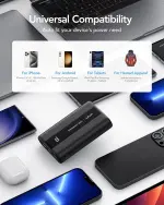 VRURC Power Bank 20000mAh USB C 22.5W
