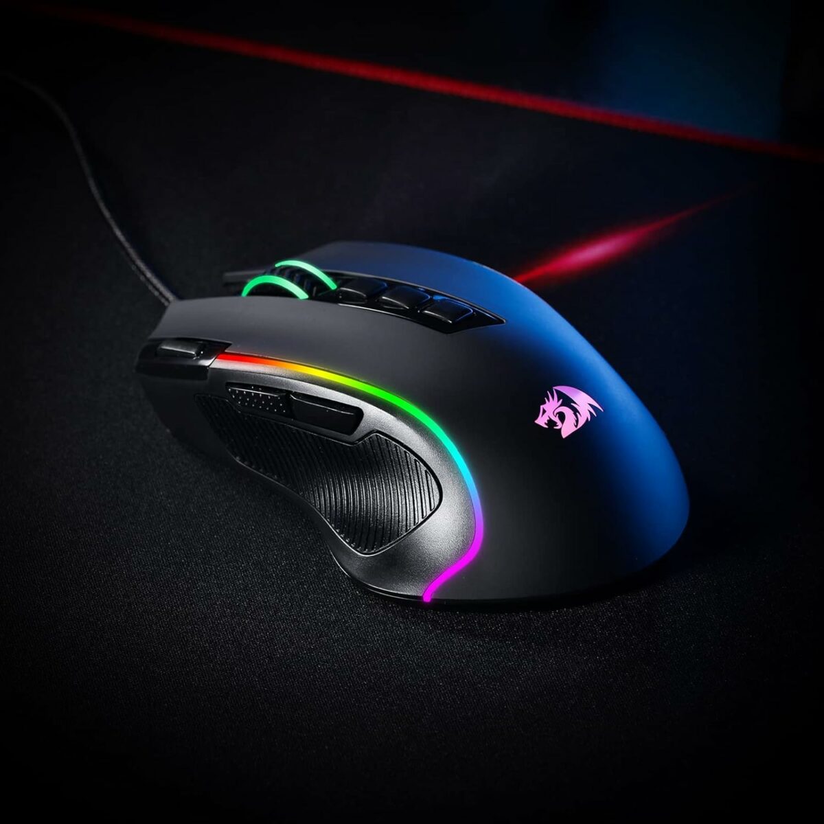 Redragon, Predator Wired Gaming Mouse, Black, M612-Rgb