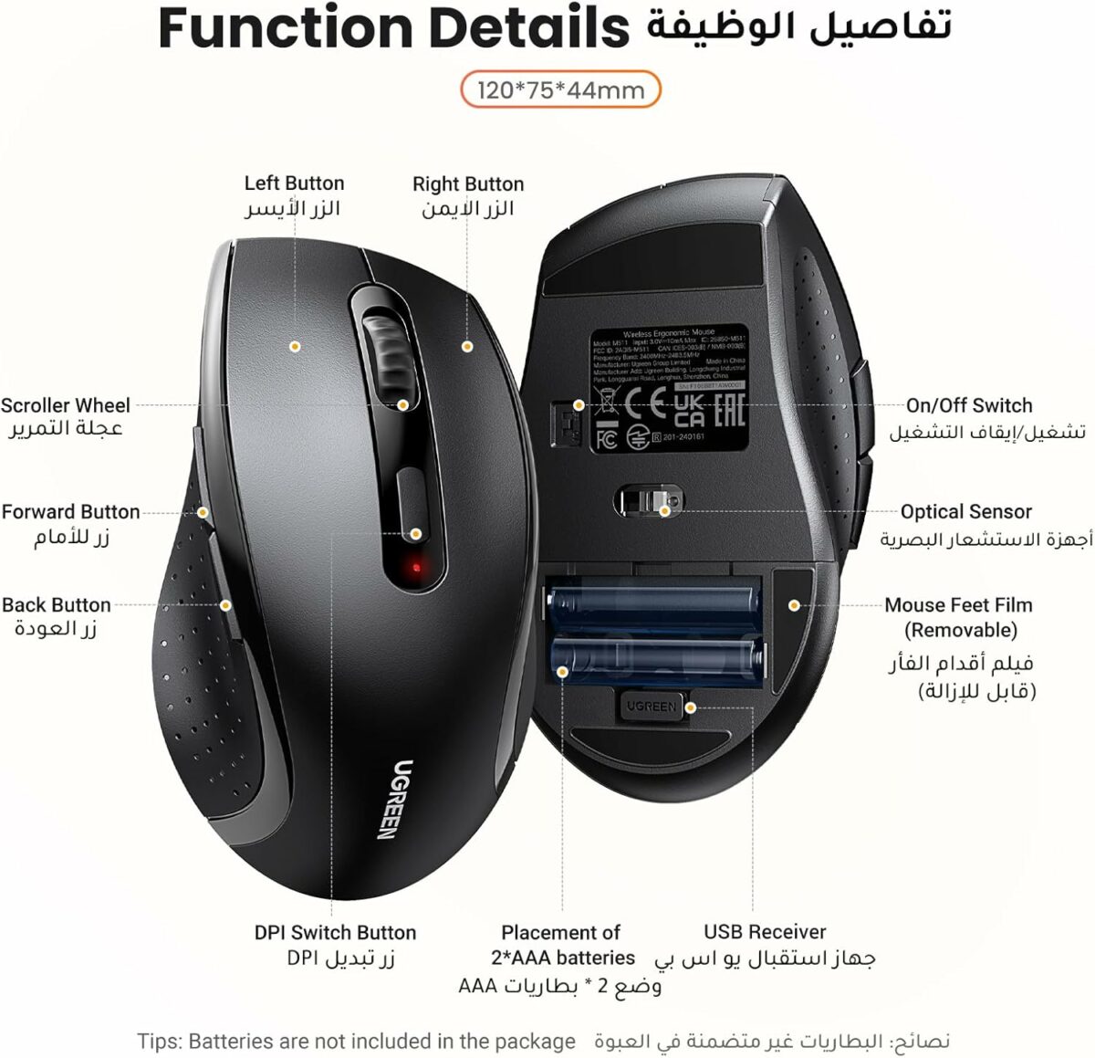 UGREEN Wireless Mouse, 2.4G