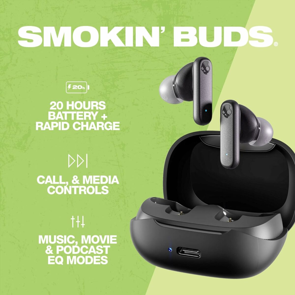 Skullcandy Smokin' Buds Wireless In-Ear Headphones