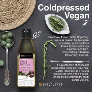 زيت الخروع واكليل الجبل لتحفيز نمو الشعر من سول فلاور، يغذي الشعر ويقلل من تساقطه - زيت شعر عضوي ونقي 100% وطبيعي معصور على البارد، ايكوسيرت كوسموس اورجانيك، 200 مل. 4 زيت الخروع واكليل الجبل لتحفيز نمو الشعر من سول فلاور، يغذي الشعر ويقلل من تساقطه - زيت شعر عضوي ونقي 100% وطبيعي معصور على البارد، ايكوسيرت كوسموس اورجانيك، 200 مل.