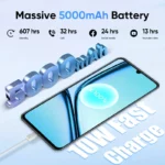 هاتف Realme Note 50 4G - رفيع للغاية، شاشة 90 هرتز، كاميرا 13 ميجابكسل بتقنية AI، تخزين 128 جيجابايت، بطارية 4890 مللي أمبير، مستشعر بصمات الأصابع، شحن USB-C، دعم لاسلكي [للجوال فقط]