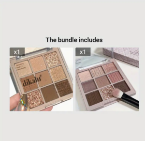 مجموعة ظلال عيون مكونة من 9 ألوان بتأثير مخملي مطفي ولامع بألوان بنية وتارو وشاي الحليب ووردي فاتح وأرجواني، مقاومة للماء وتدوم طويلاً 1 مجموعة ظلال عيون مكونة من 9 ألوان بتأثير مخملي مطفي ولامع بألوان بنية وتارو وشاي الحليب ووردي فاتح وأرجواني، مقاومة للماء وتدوم طويلاً