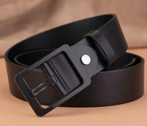 حزام جلد صناعي أسود أنيق للرجال مع مشبك سبيكة - أسلوب عملي كاجوال، غير قابل للغسل 2 حزام جلد صناعي أسود أنيق للرجال مع مشبك سبيكة - أسلوب عملي كاجوال، غير قابل للغسل