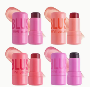 عصا أحمر الخدود الجيلي المقاوم للماء - استخدام مزدوج للشفاه والخدود، خافي عيوب خفيف، يضيء جميع درجات البشرة، 5 جرام 2 عصا أحمر الخدود الجيلي المقاوم للماء - استخدام مزدوج للشفاه والخدود، خافي عيوب خفيف، يضيء جميع درجات البشرة، 5 جرام