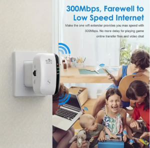 موسع إشارة WiFi N300 هو جهاز ممتاز لتوسيع نطاق شبكة Wi-Fi