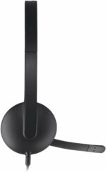 Logitech H340 Wired Headset, Stereo Headphones With Noise-Cancelling Microphone, Usb, Pc/Mac/Laptop - Black