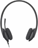 Logitech H340 Wired Headset, Stereo Headphones With Noise-Cancelling Microphone, Usb, Pc/Mac/Laptop - Black