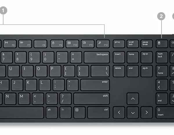 Dell KM5221W Pro Wireless USB Keyboard and Mouse QwerDell KM5221W Pro Wireless USB Keyboard and Mouse Qwerty Arabic-English ty Arabic-English