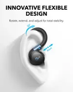 soundcore Sport X20 by Anker, True-Wireless Workout Earbuds, Rotatable and Extendable Ear Hooks, Noise Cancelling, Deep Bass, IP68 Waterproof, Sweatproof, Dustproof, 48H Play, Sport Earbuds