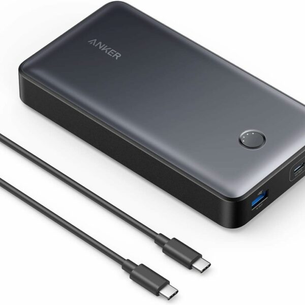 Anker Power Bank, 24,000mAh 65W Portable Charger, 537 Power Bank (PowerCore 24K for Laptop), for Dell XPS, Microsoft Surface, iPad Pro, iPhone 16/15 Series, Macbook, Apple Watch Series 5, and More