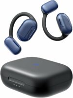 Yamdrok Power1 Open-Ear Headphones, Bluetooth 5.3 with Earhooks Wireless Earbuds, Immersive Stereo Sound by 16.2mm Driver Bluetooth Earphones, 47Hrs Total Playtime, Noise Cancelling Calls, APP Control