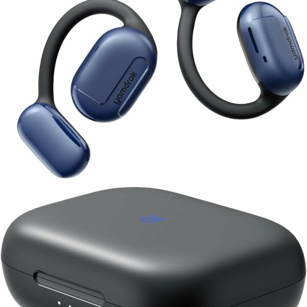 Yamdrok Power1 Open-Ear Headphones, Bluetooth 5.3 with Earhooks Wireless Earbuds, Immersive Stereo Sound by 16.2mm Driver Bluetooth Earphones, 47Hrs Total Playtime, Noise Cancelling Calls, APP Control