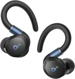 soundcore Sport X20 by Anker, True-Wireless Workout Earbuds, Rotatable and Extendable Ear Hooks, Noise Cancelling, Deep Bass, IP68 Waterproof, Sweatproof, Dustproof, 48H Play, Sport Earbuds