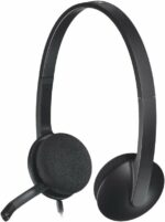 Logitech H340 Wired Headset, Stereo Headphones With Noise-Cancelling Microphone, Usb, Pc/Mac/Laptop - Black