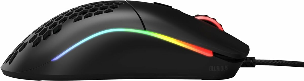 Glorious Gaming Mouse - Model O 67 g Superlight Honeycomb Mouse, Matte Black Mouse, USB Gaming Mouse