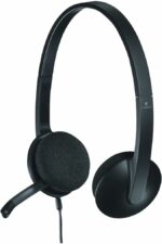 Logitech H340 Wired Headset, Stereo Headphones With Noise-Cancelling Microphone, Usb, Pc/Mac/Laptop - Black