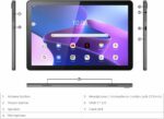 Lenovo Tab M10 3rd Gen, Wifi and 4G LTE Calling with Folio Case and Protective Film, 10.1" WUXGA (1920x1200) touch display, Unisoc T610 Processor, 4GB RAM , 64GB Storage, Storm Grey - [ZAAF0058AE]