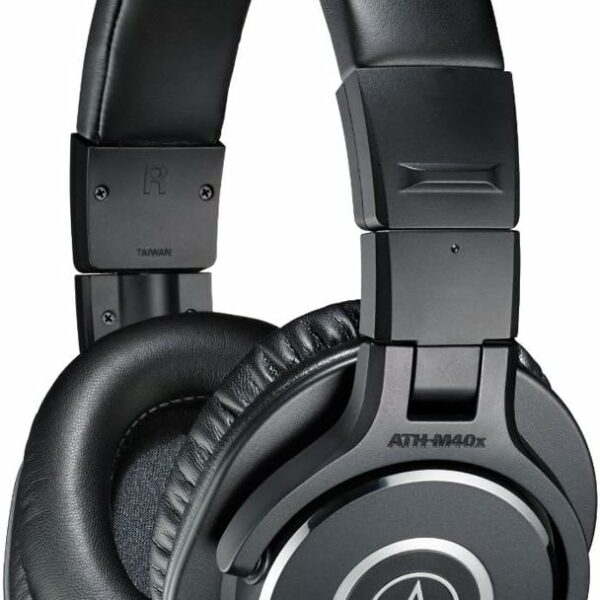 Audio-Technica Ath-M40X Professional Headphones - Black