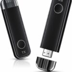 NALACAL Wireless HDMI Transmitter and Receiver, HD Portable Wireless Presentation Facility HDMI Adapter, Plug & Play, Support 2.4/5GHz for Streaming Video Audio from Laptop, PC to Projector, Black