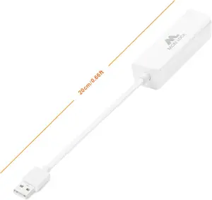 USB Ethernet (LAN) Network Adapter Compatible with Laptops, and All USB 2.0 Compatible Computers Including Windows 7 to 11, Vista, all Mac OS X, and macOS - by Mobi Lock
