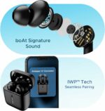 boAt Airdopes 141 Bluetooth Truly Wireless in Ear Earbuds with mic, 42H Playtime, Beast Mode(Low Latency Upto 80ms) for Gaming, ENx Tech, ASAP Charge, IWP, IPX4 Water Resistance (Bold Black), One Size