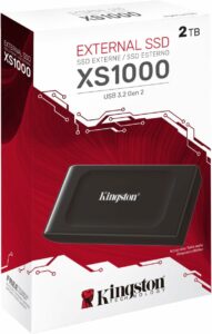 Kingston XS1000 2TB SSD Pocket-Sized USB 3.2 Gen 2