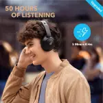 Soundcore by Anker Life Q30 Hybrid Active Noise Cancelling Headphones with Multiple Modes, Hi-Res Sound, Custom EQ via App, 50H Playtime, Comfortable Fit, Bluetooth, Multipoint Connection