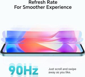 HONOR X6a Mobile Phone Unlocked, 6.5-Inch 90Hz Fullview Display, 4GB+128GB, 5200 mAh Long-lasting Battery, 50MP Triple Camera, Android 13, Midnight Black
