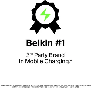 Belkin 10000mAh portable power bank, 10K USB-C portable charger 4 Belkin 10000mAh portable power bank, 10K USB-C portable charger with 1 USB-C port and 2 USB-A ports, battery pack for up to 15W charging for iPhone, Samsung Galaxy, AirPods, iPad, and more – Blue
