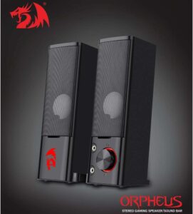 Redragon GS550 Orpheus PC Gaming Speakers, 2.0 Channel Stereo Desktop Computer Sound Bar