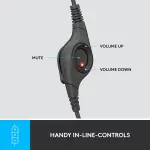 Logitech H390 Wired Headset for PC/Laptop, Stereo