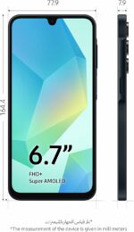 Samsung Galaxy A16 5G, Android Smartphone, Dual SIM Mobile Phone, 4GB RAM, 128GB Storage, Blue Black (UAE Version)