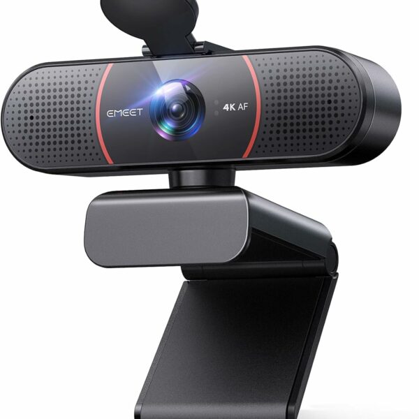 EMEET C960 4K Webcam for PC, 4K UHD Sony Sensor, TOF Auto Focus, Dual AI Noise-Cancelling Mics, Auto Light Correction, 66° FOV, Plug&Play Webcam with Privacy Cover, Works with Zoom/Teams/Skype/Google