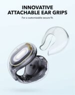 Soundcore C30i by Anker, Open-Ear Earbuds, Clip-On Headphones, Lightweight Comfort, Stable Fit, Firm-Shell Design, Attachable Ear Grips, Big Drivers for Clear Audio, 30H Play, IPX4 Water-Resistant